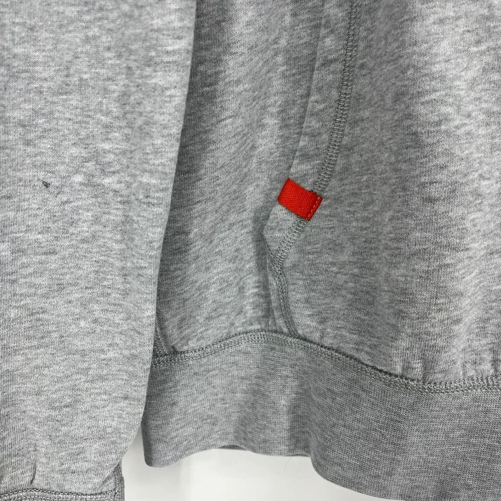 Polo Ralph Lauren Performance Mens Hoodie Heather Gray Orange Pony Small